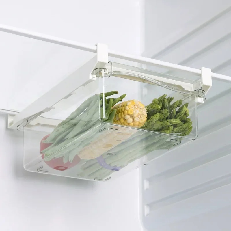 Food Storage With Dividers - Wiszący wysuwany organizer do lodówki, plastikowy