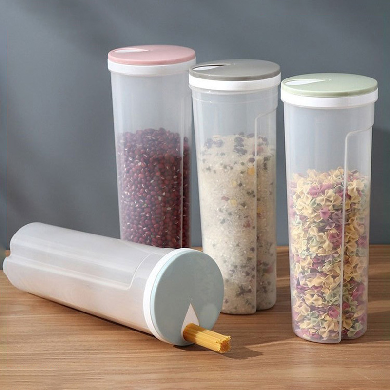Food Storage With Dividers - Pojemnik na makaron z tworzywa sztucznego