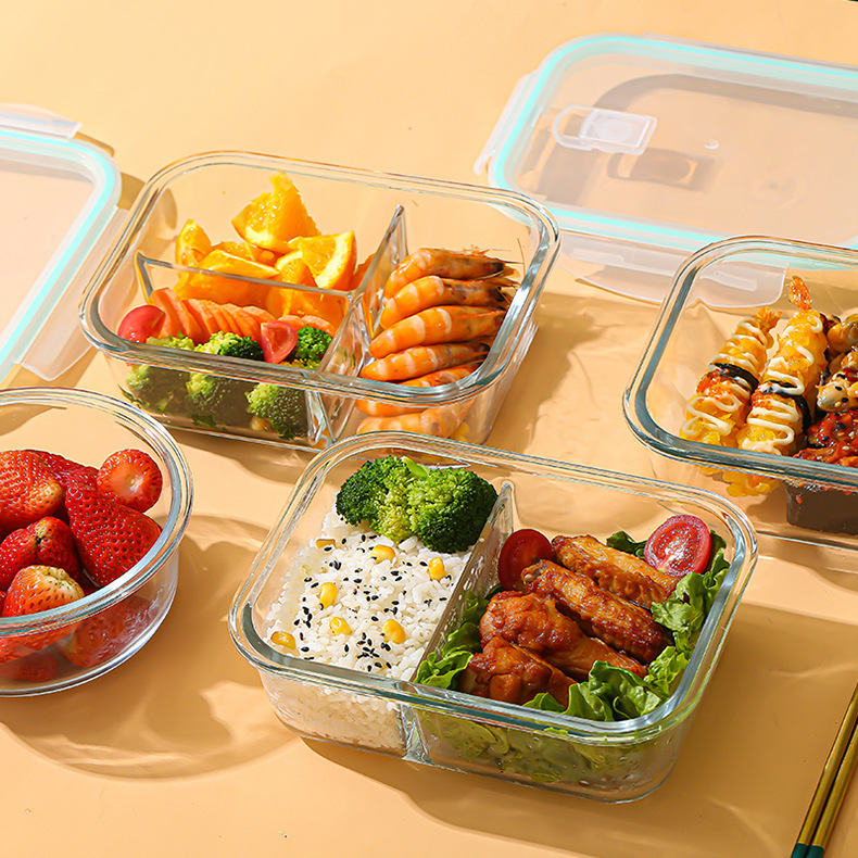Food Storage Meals - Szklany pojemnik do przechowywania świeżej żywności,
