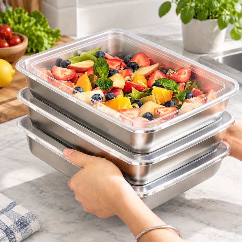 Food Storage Meals - Zestaw 3 pojemników do przechowywania żywności