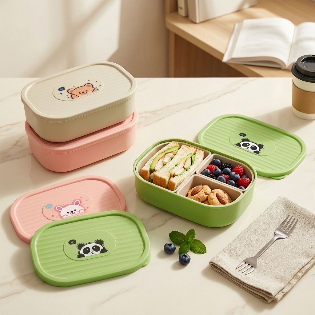 Food Storage Oven Safe - Uroczy plastikowy pojemnik na lunch dla
