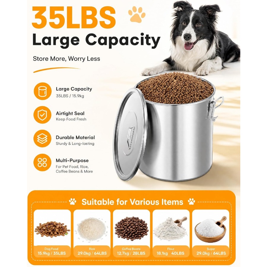 Pojemnik na karmę dla psów, wy – Food Storage Containers recenzja i cena