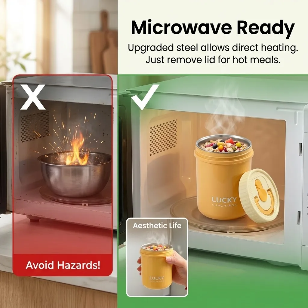 Pudełko na lunch ze stali nier – Food Storage Oven Safe recenzja i cena