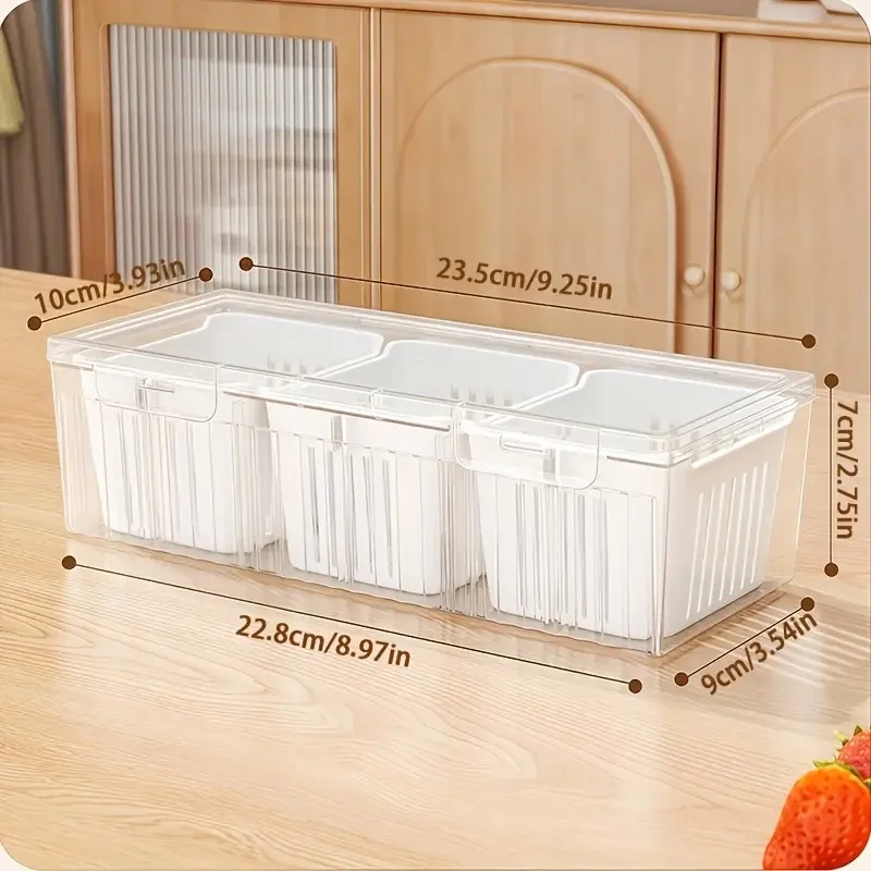 1 szt. Pojemniki na żywność z  – Food Storage With Dividers recenzja i cena